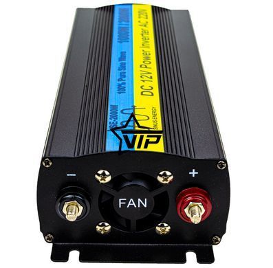 Інвертор чистий синус 12V-220 "SE-2000W", перетворювач напруги 12V-220V (Правильна Сінусоїда, 2000Вт)