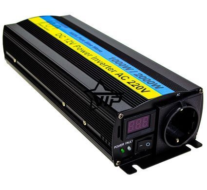 Інвертор чистий синус 12V-220 "SE-2000W", перетворювач напруги 12V-220V (Правильна Сінусоїда, 2000Вт)