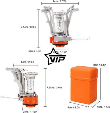 Туристичний газовий пальник FIRE-MAPLE FMS-103 (похідна міні-плита, таганок)