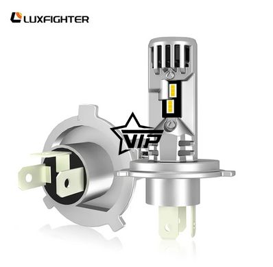 LED лампы LuxFighter H4-Q36 CANBUS. Светодиодные авто лампы H4 с обманкой (12-16V, 80W, 16000Lm)