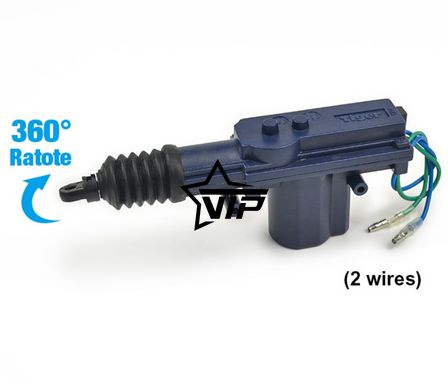 Двухпроводный привод центрального замка King W-2 (12v, 4кг, поворотный шток)