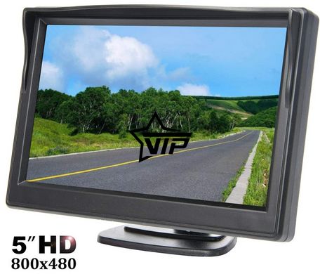 Монитор TFT LCD HD5" для камеры заднего вида в автомобиль (5 дюймов, 2-AV, на ножке)