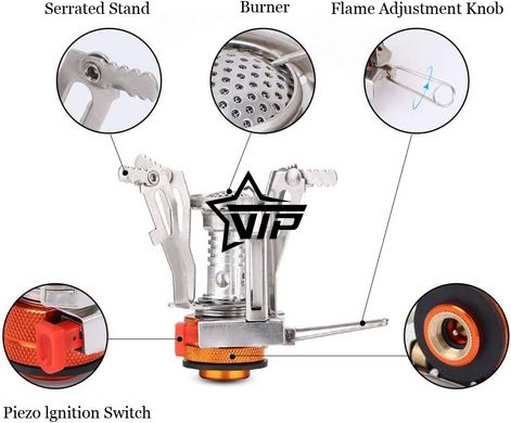 Туристическая газовая горелка FIRE-MAPLE FMS-103 (походная мини-плита, таганок)