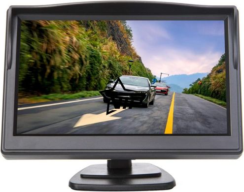 Монитор TFT LCD HD5" для камеры заднего вида в автомобиль (5 дюймов, 2-AV, на ножке)