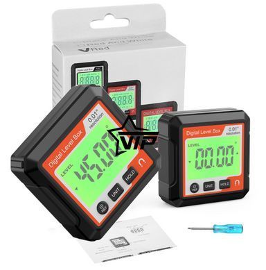 Угломер "Digital Level Box RW" электронный магнитный, инклинометр, цифровой уровень (IP65, точность &plusmn;0,2&deg;)