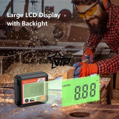 Угломер "Digital Level Box RW" электронный магнитный, инклинометр, цифровой уровень (IP65, точность &plusmn;0,2&deg;)