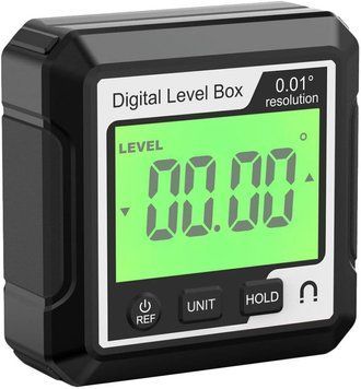 Кутомір "Digital Level Box BW" електронний магнітний, інклінометр, цифровий рівень (IP65, точність &plusmn;0,2&deg;)