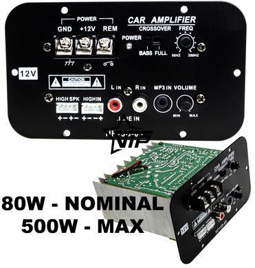 Усилитель HF13D-03 встраиваемый для активного сабвуфера (80W / 500W)