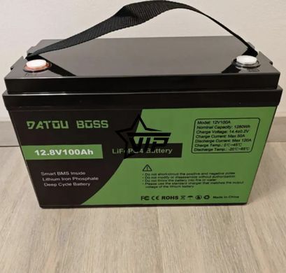 Акумулятор DATOUBOSS 12V 100Ah LiFePO4 (100A BMS, 8000 циклів, для інвертора)