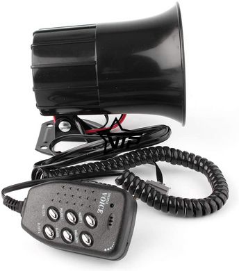 Спецсигнал СГУ 12v 50w "POLICE SIREN 650" (Рупор, микрофон, сирена 6 мелодий)