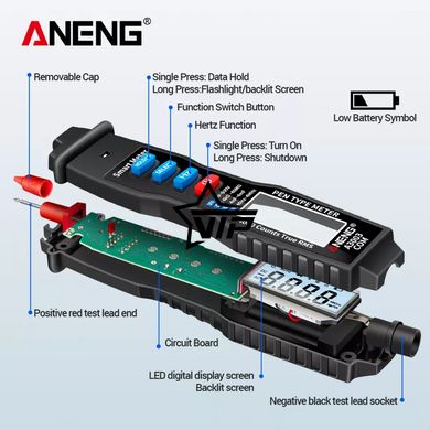 Цифровой мультиметр ANENG A3003 (карманный (перьевой) с ЖК дисплеем)