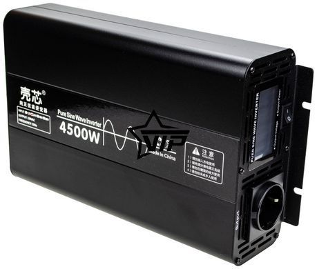 Інвертор 24V-220 "KAIX 4500W SIN", перетворювач напруги 24V-220V (Чиста Сінусоїда, 4500Вт)