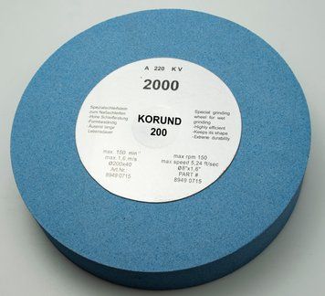 Заточне коло водяне "KORUND 200-220G" (200 x 40 x12 мм, 220 грит)