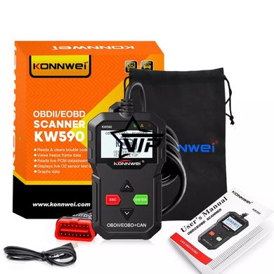 АВТОСКАНЕР KONNWEI KW590 для діагностики автомобіля (OBD II/EOBD+CAN)