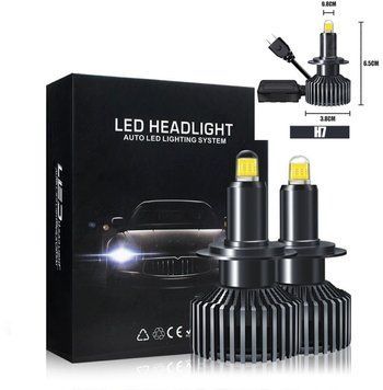 LED лампы в линзу "F3-3D 360&deg;" H7 цоколь (50Вт, 6500К, 9-32v, LASER CHIP 10000LM)