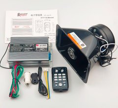 Спецсигнал СГУ 12v 200w "FEDERAL POLICE SIREN 9005BT" (Рупор, мікрофон, блок BT 8 мелодій, пульт дистанційного керування)