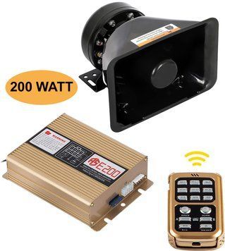 Спецсигнал СГУ 12v 200w "Federal Signal X5 STANDART" (Рупор, пульт дистанційного керування з мікрофоном, блок спецсигналів, USB)