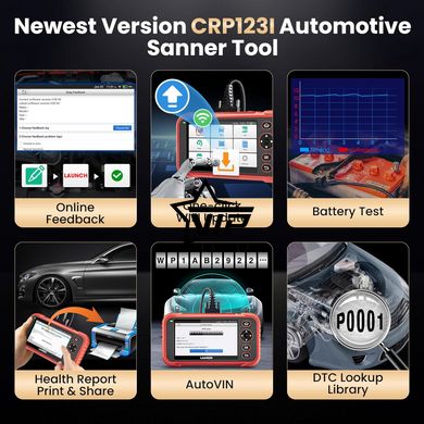 АВТОСКАНЕР LAUNCH CRP-123i V2.0 Creader Premium (OBDII, російська мова)