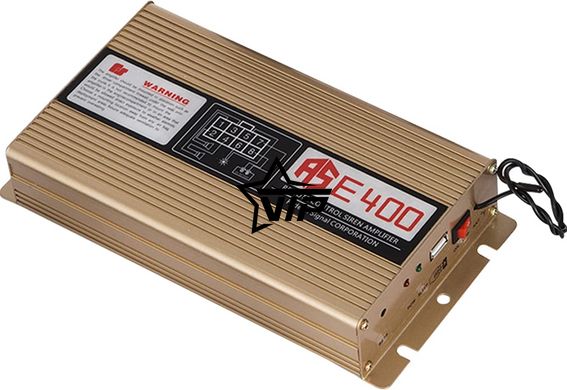 Спецсигнал СГУ 12v 400w "Federal Signal X5 MINI" (2 Рупора по 200Вт, пульт ДУ с микрофоном, USB)