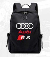 Рюкзак "AUDI RS", рюкзак з логотипом автомобіля АУДІ (Чорний)