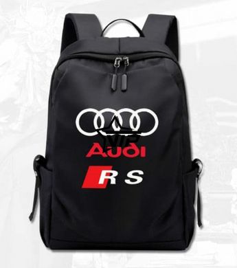 Рюкзак "AUDI RS", рюкзак с логотипом автомобиля АУДИ (Черный)