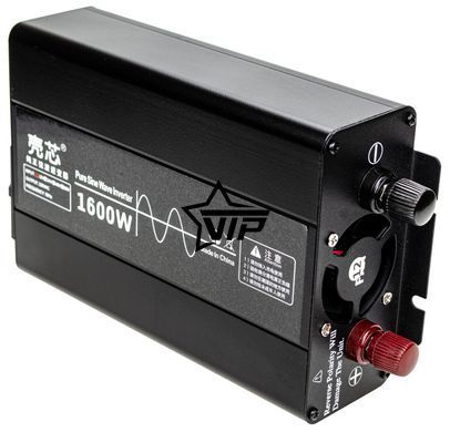 Інвертор 12V-220 "KAIX 1600W SIN", перетворювач напруги 12V-220V (Чиста Сінусоїда, 1600Вт)