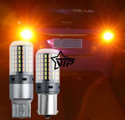 ДХО 120LED 2в1 с функцией поворота CAN BUS (5760LM, нет ошибок, цоколь 1156-180&deg;, BA15S, P21W)