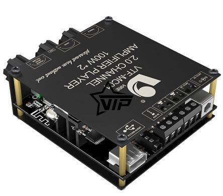 HiFi цифровой усилитель звука VTF - MC01 (Bluetooth 5.3, USB, AUX, 2x100W)