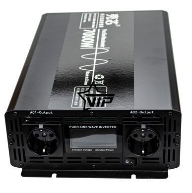Інвертор 12V-220 "KAIX 7000W SIN", перетворювач напруги 12V-220V (Чиста Сінусоїда, 7000Вт)