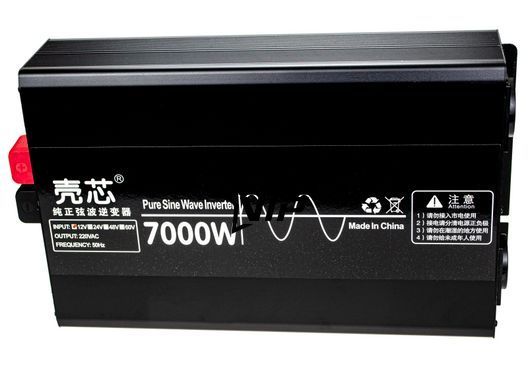 Інвертор 12V-220 "KAIX 7000W SIN", перетворювач напруги 12V-220V (Чиста Сінусоїда, 7000Вт)