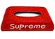 Серветниця Supreme RED для автомобіля, офісу (будинку) зі стразами