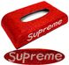 Серветниця Supreme RED для автомобіля, офісу (будинку) зі стразами