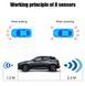 Парктроник Parking NY8089 LCD для переднего и заднего бампера (8 сенсоров, серебристые, голосовые подсказки)