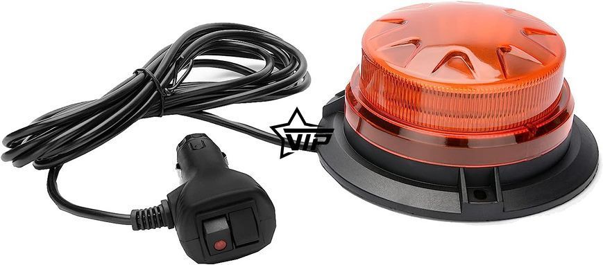 Стробоскоп "LED-015YL", Cпец мигалка на крышу, проблесковый маячок (ЖЕЛТОЕ свечение, 12V-24V)