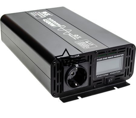 Інвертор 12V-220 "KAIX 4500W SIN", перетворювач напруги 12V-220V (Чиста Сінусоїда, 4500Вт)
