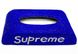 Серветниця Supreme BLUE для автомобіля, офісу (будинку) зі стразами