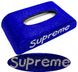 Серветниця Supreme BLUE для автомобіля, офісу (будинку) зі стразами