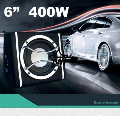 Активний сабвуфер KUERL MINIT-6 потужність 400W (Фазоінверторний корпус)