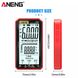 Цифровой SMART мультиметр ANENG AN-620A, с большим ЖК дисплеем ("4,8" дюйма, RED)