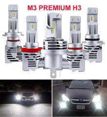 LED лампи "M3 PREMIUM" H3 цоколь (55Вт, 6500К, 9-32v, ZES)