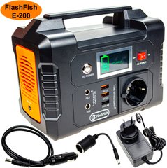 Портативна зарядна станція FlashFish E200, Повербанк (200Вт, 40800 мАг)