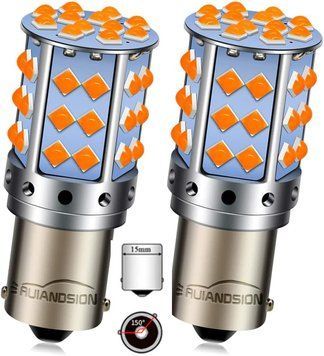 Лампа для поворотов 1156-35LED YEL 30W (Очень Яркая, CAN-BUS, цоколь1156 BA15S P21W (150&deg;), 12V-24V)