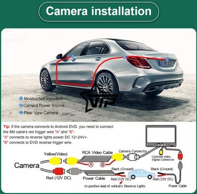 Камера "GreenYi-AHD8011 VW, Skoda" FULL HD штатна в ручку багажника з кнопкою (175 °, 1920 * 1080)