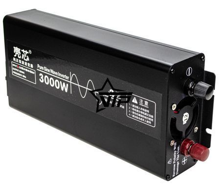 Инвертор 12V-220 "KAIX 3000W SIN", преобразователь напряжения 12V-220V (Чистая Синусоида, 3000Вт)