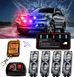 Стробоскоп "Federal Police 063-4LED", поліцейська мигалка (червоно-сині 4шт, пульт дистанційного керування, під решітку, бампер)