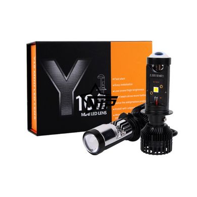 Лампи LED міні-лінзи Y10 "H7 MINI LED LENS" (60Вт, 12000Лм, 6000К, 9-18v, Цоколь H7)