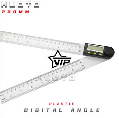 Электронный цифровой угломер-линейка "TL454-200" (транспортир, малка, 0-360°)