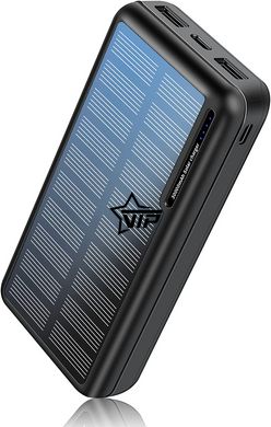 Повербанк "XIONEL YD-818P" 30000 mAh із сонячною панеллю (універсальна мобільна батарея Power Bank)