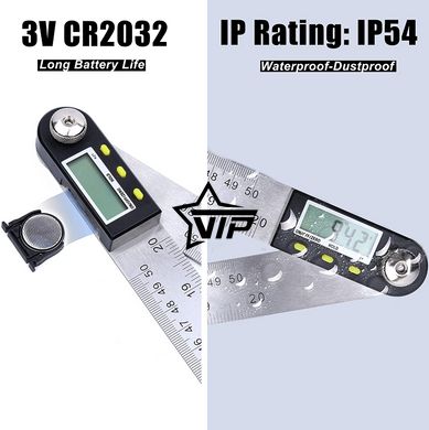 Электронный цифровой угломер-линейка "Digital Protractor-500" (транспортир, малка, 0-360°)