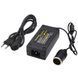 Адаптер с 220V на 12V прикуриватель 10А (мощность 120W, для компрессора, автохолодильника, мойки)